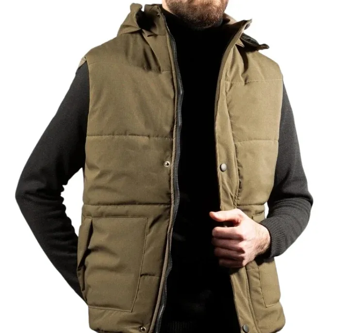 جلیقه مردانه مدل SB-HN-1300-2 رنگ زیتونی