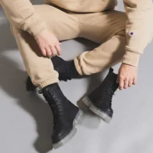 بوت مردانه مدل برشکا کد B2322 رنگ مشکی