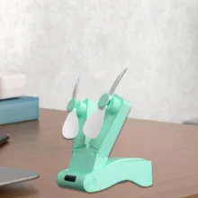 پنکه رومیزی مدل دو فن Folded کد 02 ظرفیت 500 میلی آمپر ساعت