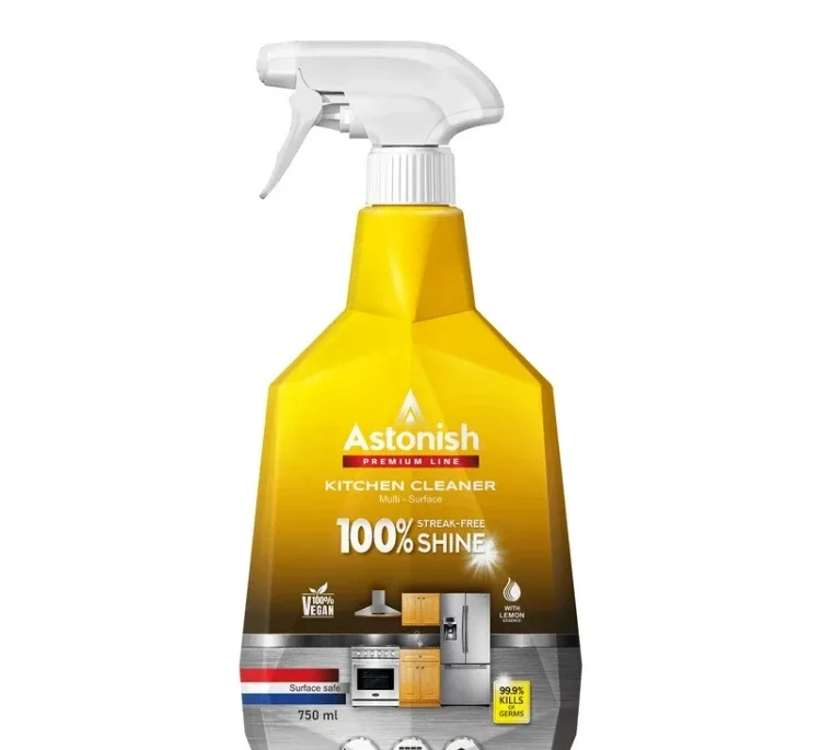 اسپری تمیز کننده سطوح استونیش مدل kitchen cleaner حجم 750 میلی لیتر مجموعه 2 عددی