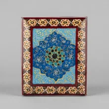 جعبه جواهرات خاتم کاری چوبی مدل نقاشی