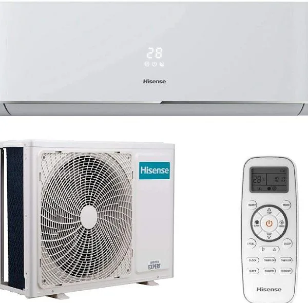 کولر گازی اسپلیت دیواری 12000 اینورتر هایسنس مدل QAS-12UW