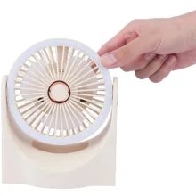 پنکه شارژی multi fan مدل رینگ لایت دار ظرفیت 1800 میلی آمپر ساعت
