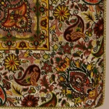 رومیزی ترمه نگین خاتم یزد طرح افشاری کد NSK