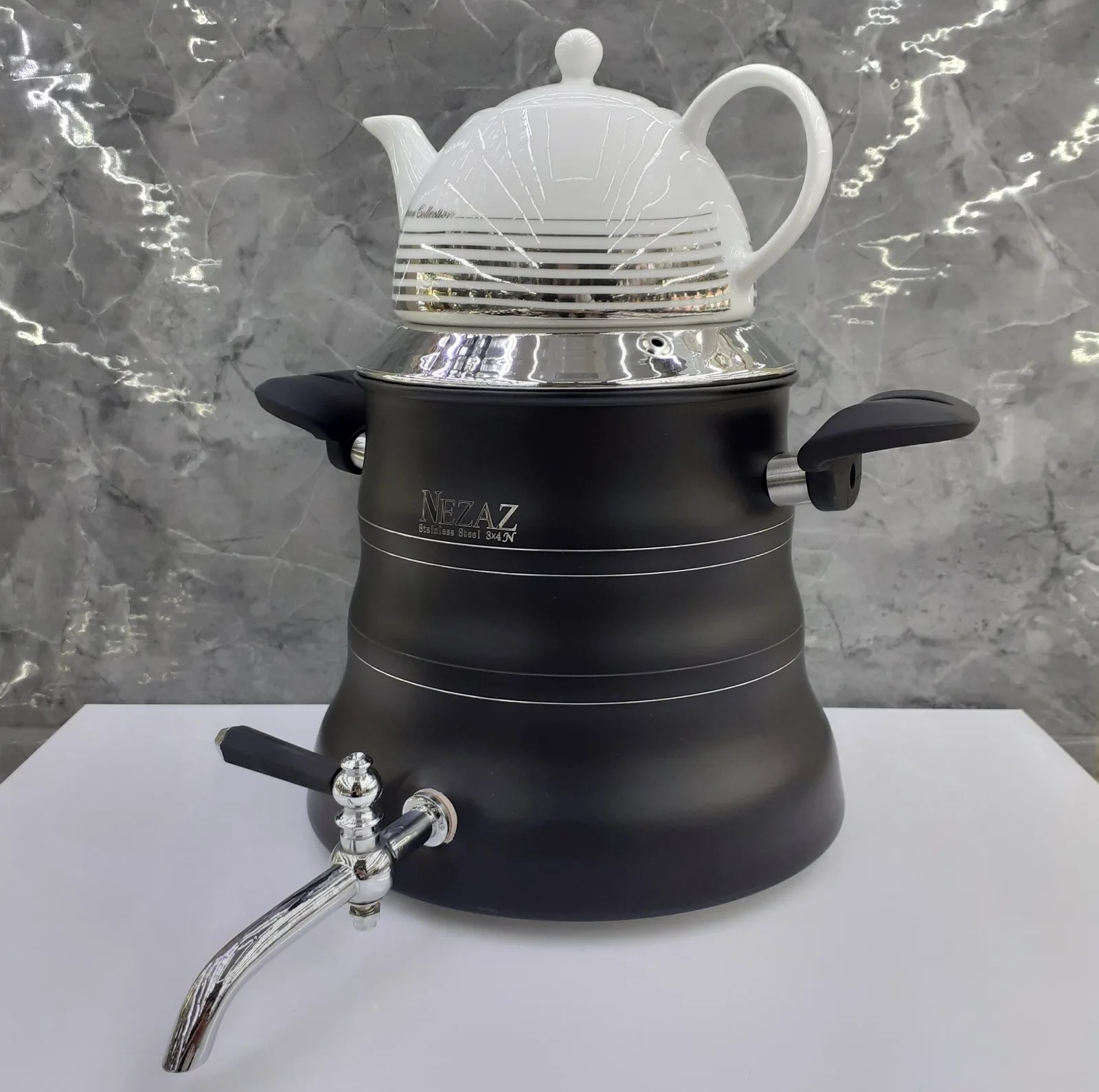 ست کتری و قوری نزاز کد 3027