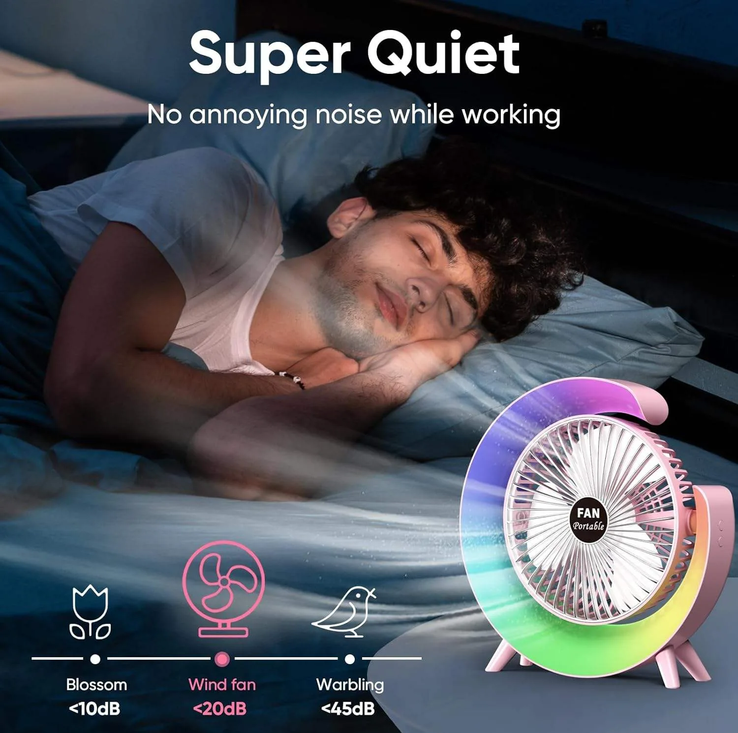 پنکه شارژی مدل Desktop Fan