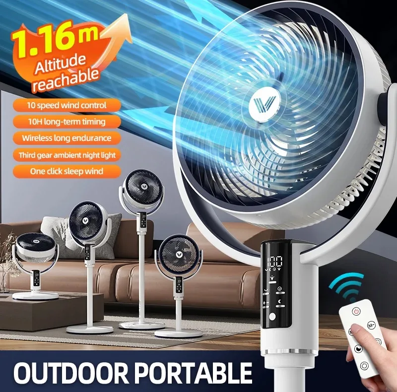 پنکه شارژی مدل portable fan f3