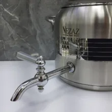 ست کتری و قوری نزاز طرح ترک گنجایش 4.5 لیتر