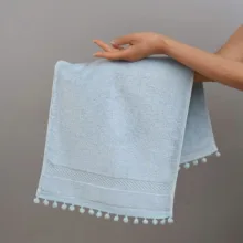 حوله دست و صورت مدل Satin border سایز ۷۵*۳۴ سانتی متر
