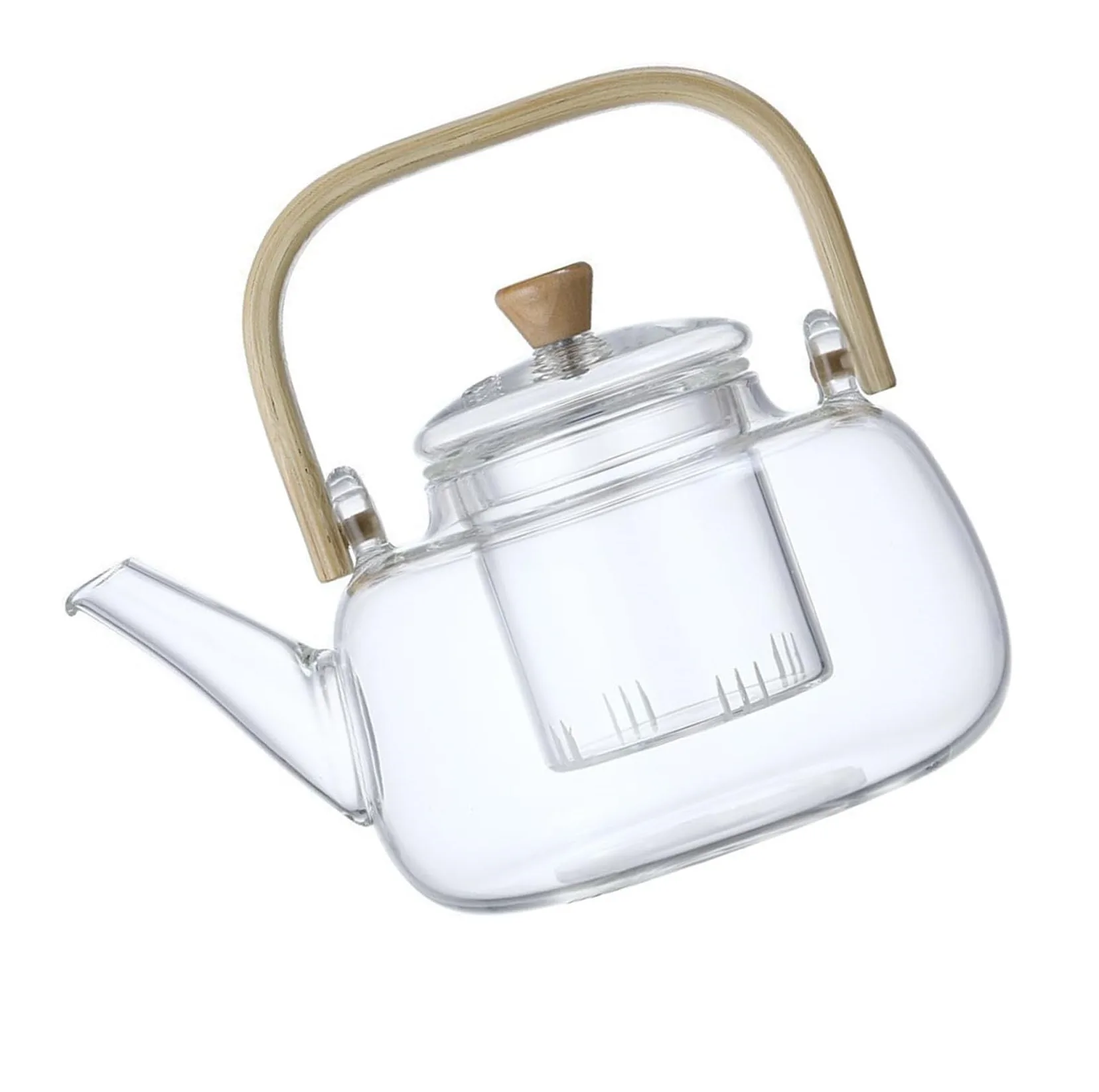 قوری مدل ویداستی دسته بامبو کد 1369n 800cc