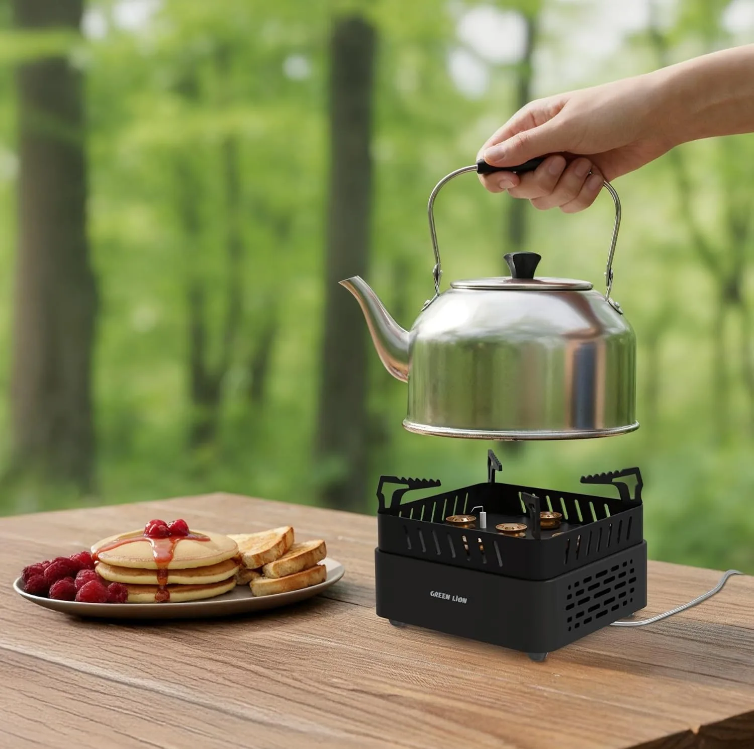 اجاق سفری گرین لاین مدل GNCPFRSTVBK Campfire