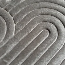 پادری مدل مخمل طرح موج سایز 75*45 سانتی متر مناسب برای فضای داخلی
