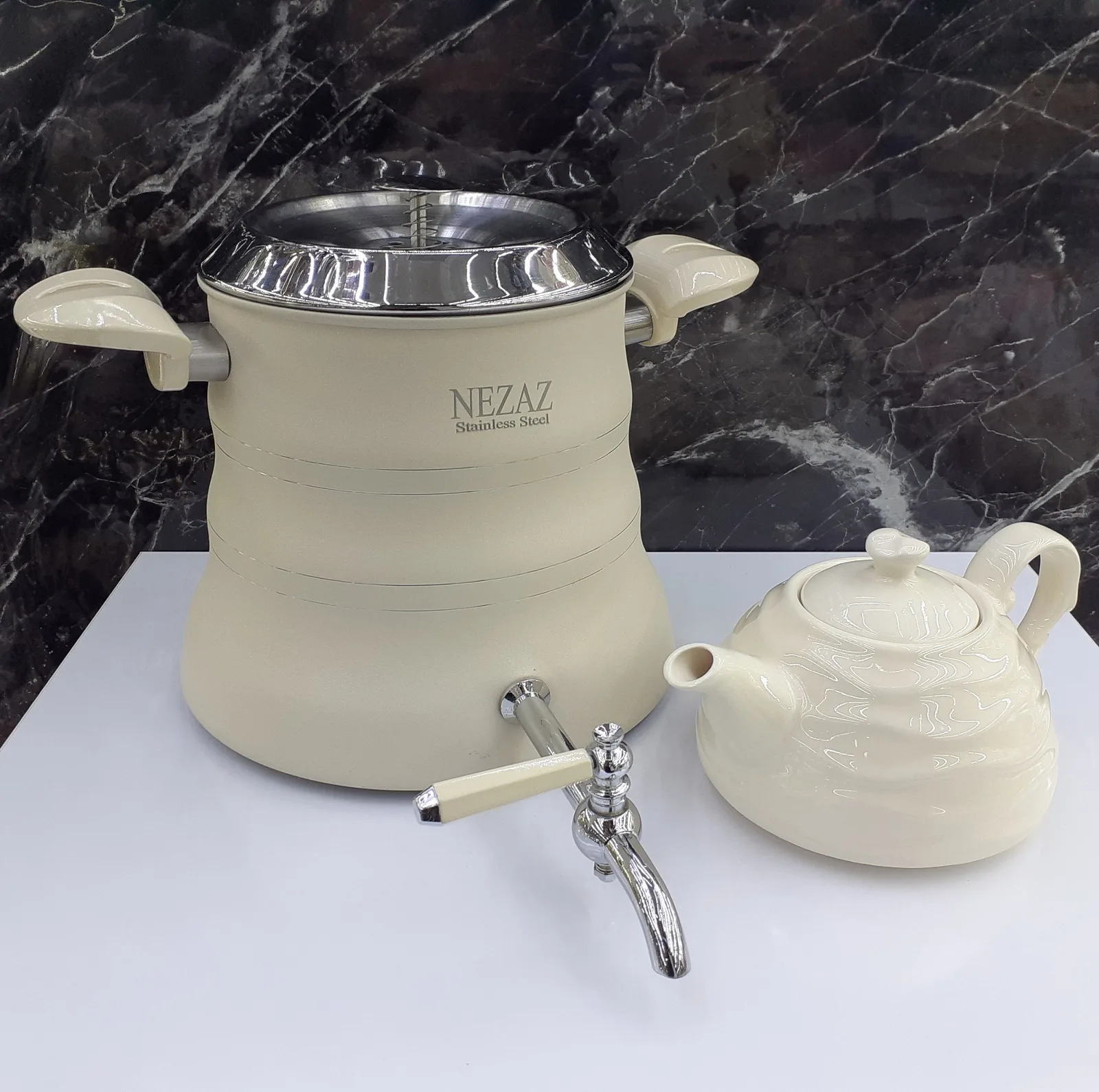 ست کتری و قوری نزاز کد 3027