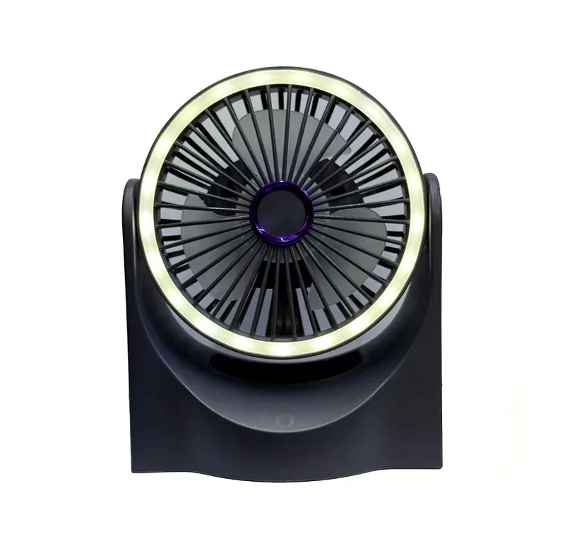 پنکه شارژی multi fan مدل رینگ لایت دار ظرفیت 1800 میلی آمپر ساعت