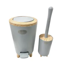 ست سطل و فرچه مدل ارس طرح چوب