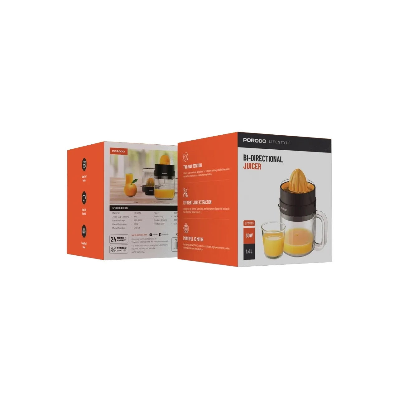 آبمیوه‌گیری پرودو مدل PD-LFST123-BK