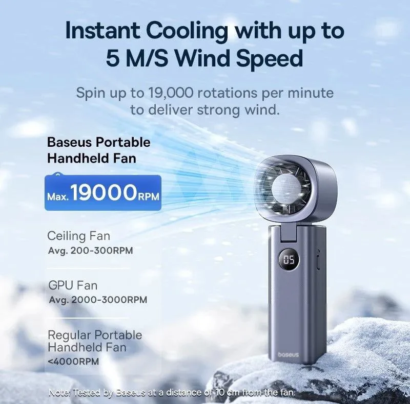 پنکه شارژی بیسوس مدل BS-CG037 ظرفیت 4000 میلی آمپر ساعت