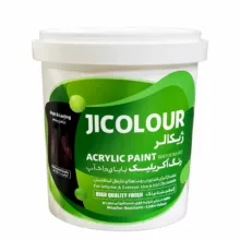 رنگ اکریلیک ساختمانی سفید مات ژیکالر مدل WHITE-Ec-000 وزن ۱۰ کیلوگرم مناسب برای داخل ساختمان