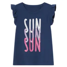 تی‌شرت آستین تا روی شانه دخترانه لوپیلو مدل Sun
