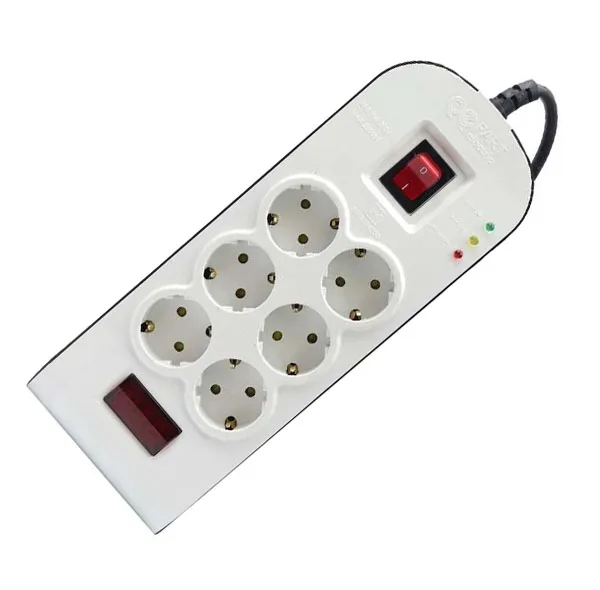 چند راهی برق و محافظ ولتاژ پارت الکتریک مدل PE8794