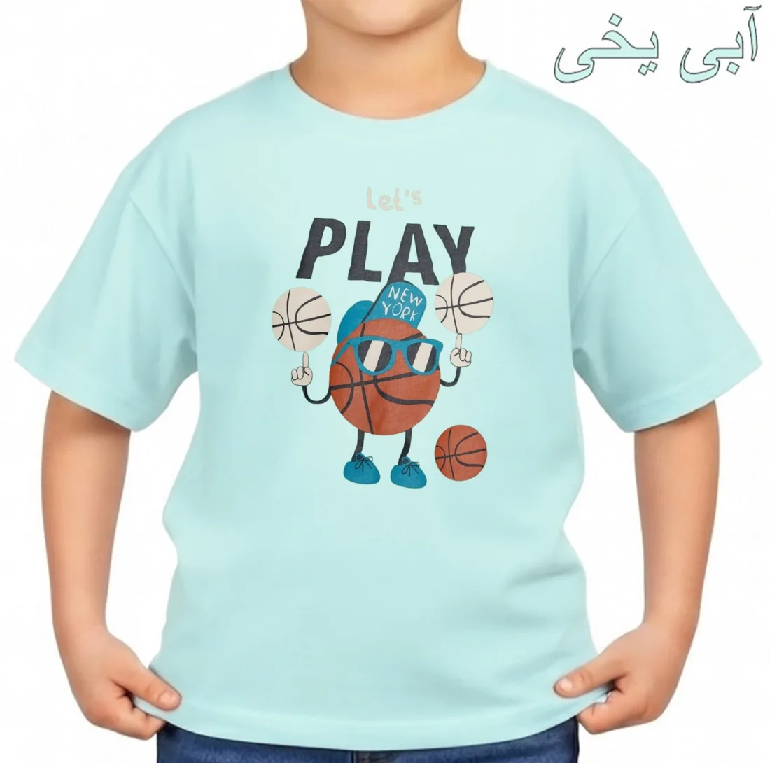 تی‌شرت آستین کوتاه بچگانه مدل بسکتبالیست کد p1