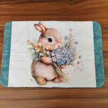 سرویس پارچه ای آشپزخانه 16 پارچه مدل خرگوش