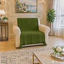 شال مبل و تخت هنرمند مدل گیس بافت کد 89-96 سایز 200×150 سانتی‌متر