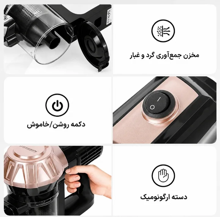 جاروبرقی مخزندار 600 وات دسینی مدل DS-6684
