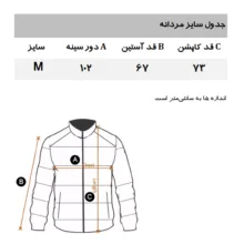 کاپشن کوتاه مردانه پلی‌استر مانگو مدل GR910TUR