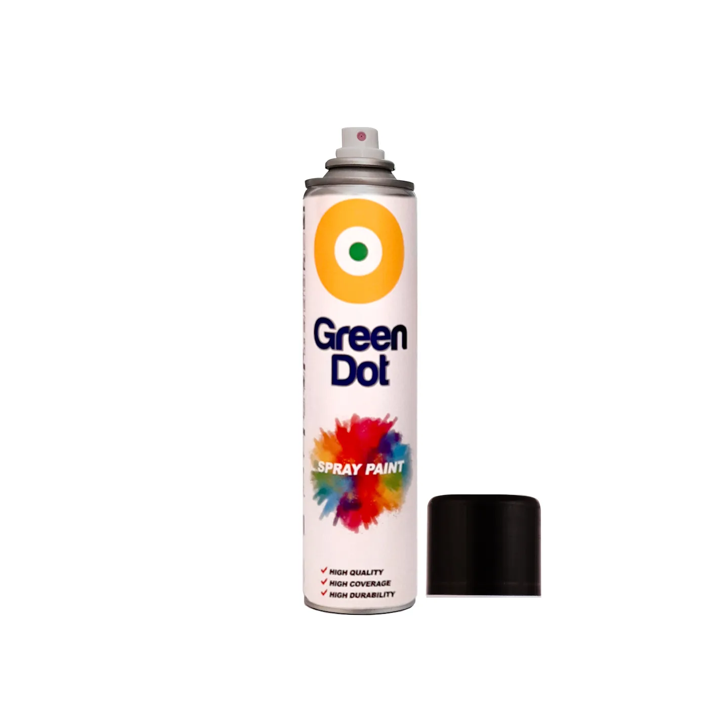 اسپری رنگ قرمز ترافیک و سفید مات و قهوه ای شکلاتی گرین دات مدل color3 حجم 250 میلی لیتر مجموعه 3 عددی