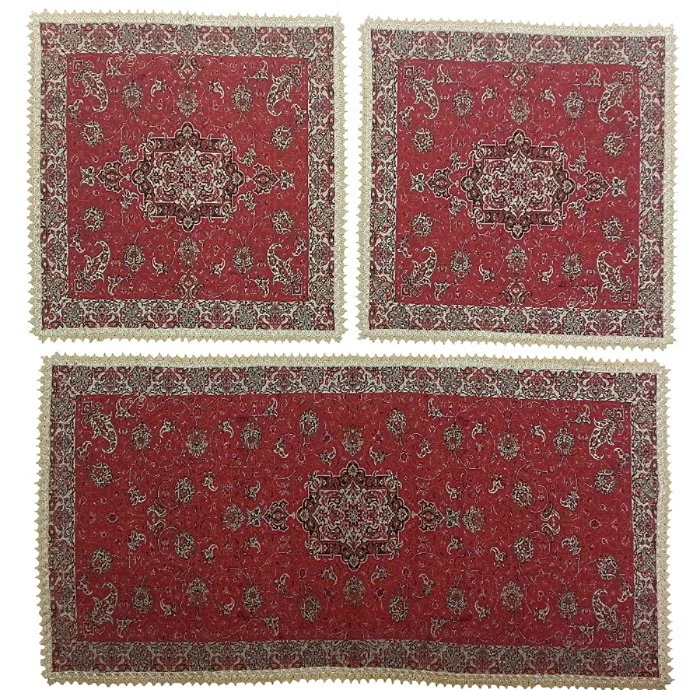 ست 3 تکه رومیزی ترمه کد SET15