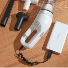 جارو شارژی عصایی مدل JB-168 با موتور 120W، قدرت مکش 5500Pa، باتری 2000mAh دوقلو، طراحی سبک، بدنه ABS قابل شست‌وشو و شارژ USB