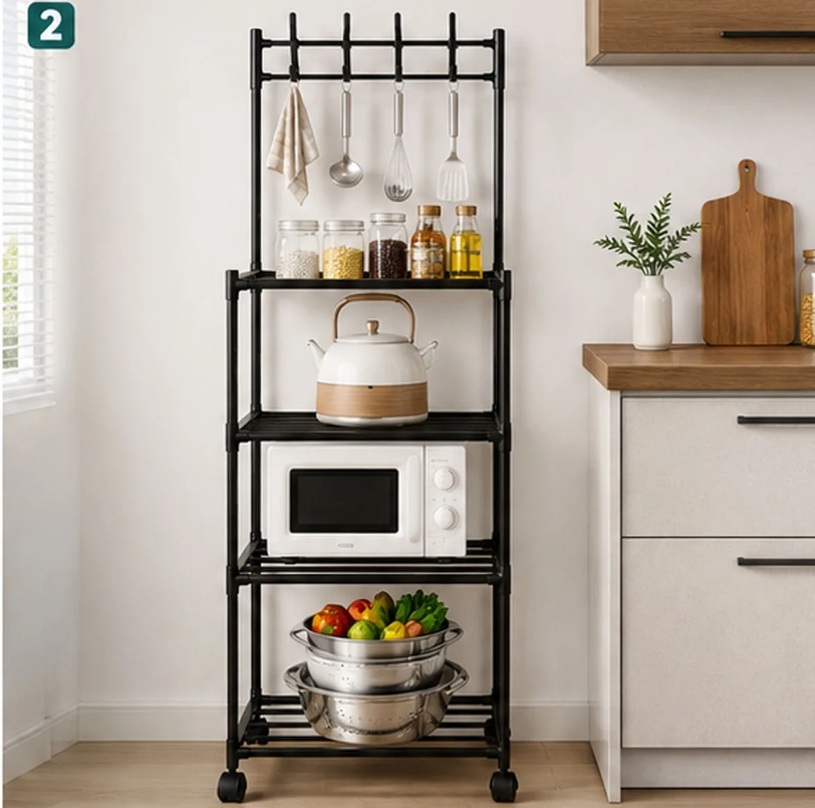 شلف ایستاده لومیز مدل Hook Storage Rack 4 طبقه