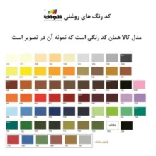 رنگ روغنی مشکی مات الوان کد 199 حجم 1000 میلی لیتر