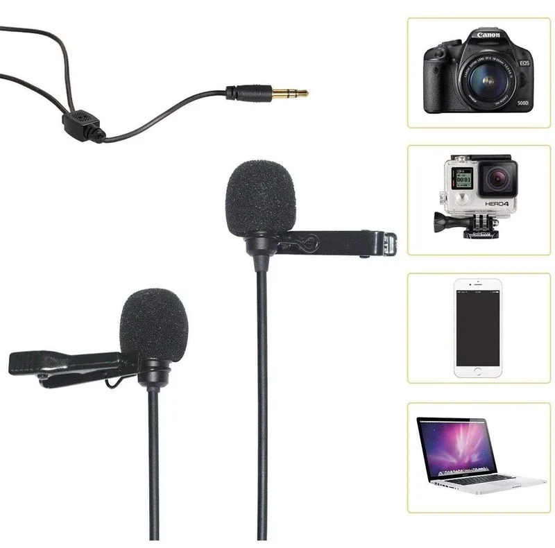 میکروفن یقه‌ای کامیکا مدل CVM-D02 با درگاه اتصال جک 3.5 میلی‌متری
