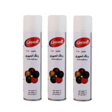 اسپری رنگ سفید مات کاسپین مدل 03 حجم 300 میلی لیتر مجموعه 3 عددی