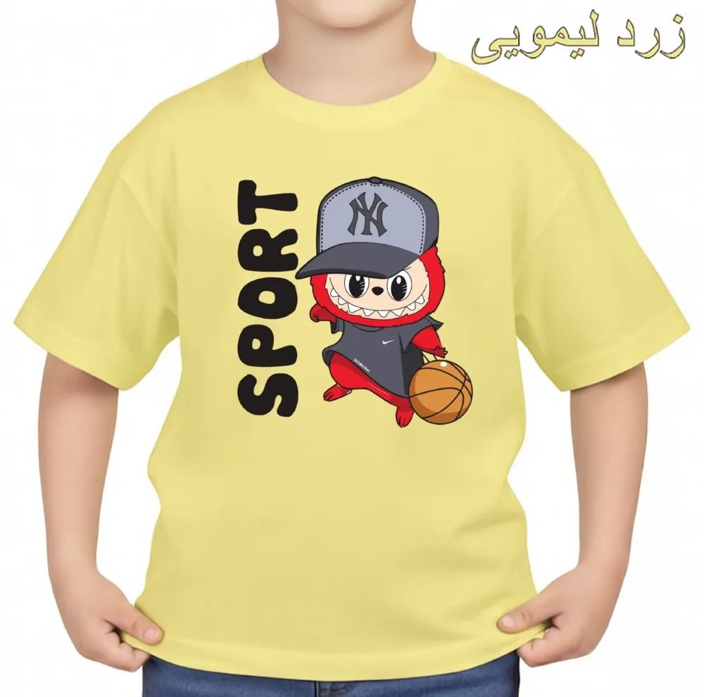 تی‌شرت آستین کوتاه بچگانه مدل لبوبو کد v6