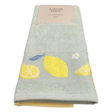 ست حوله و دستمال خانه و آشپزخانه مادام کوکو مدل Citron