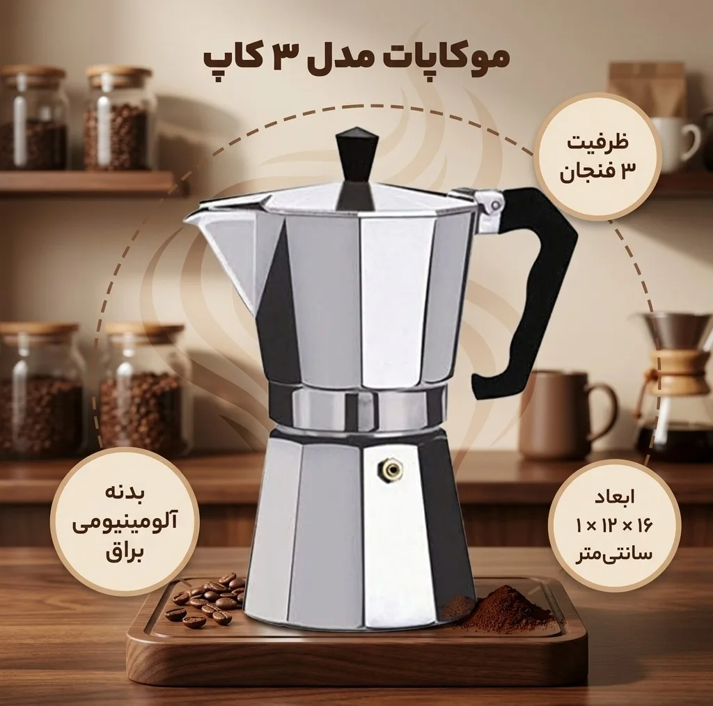 موکاپات مدل 3 کاپ