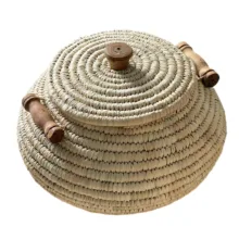 سطل حصیری مدل خمره ای کد 10