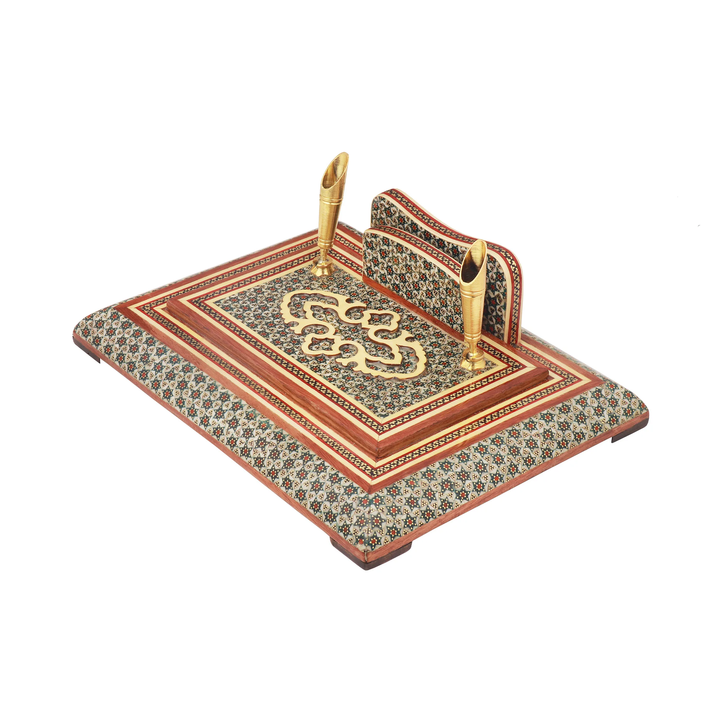 قلمدان خاتم کاری چوبی فراز هنرمدل ساده کد 1520