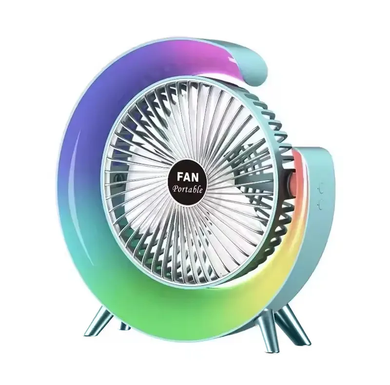 پنکه رومیزی مدل چراغ دار Colorful
