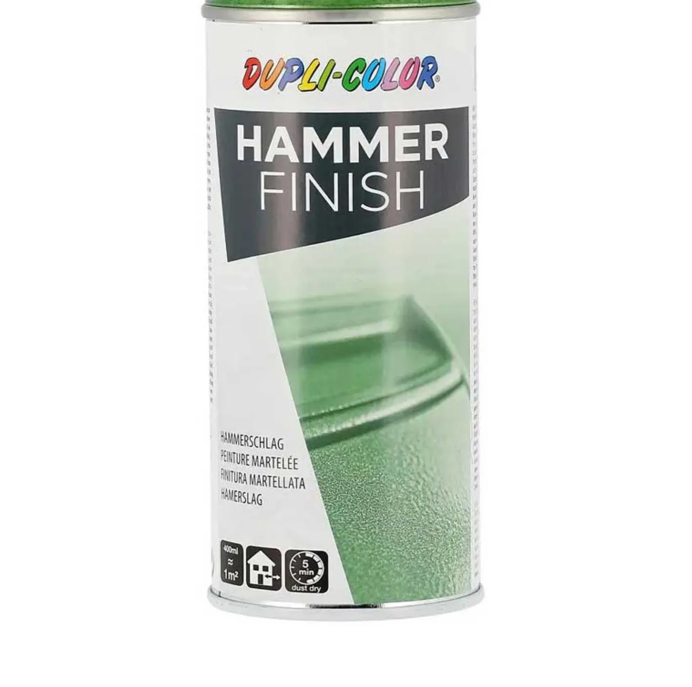 اسپری رنگ افکت چکشی سبز دوپلی کالر مدل Hammer حجم 400 میلی لیتر
