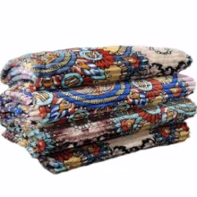 پتو مسافرتی دونفره مدل سنتی سایز 200×220 سانتی متر
