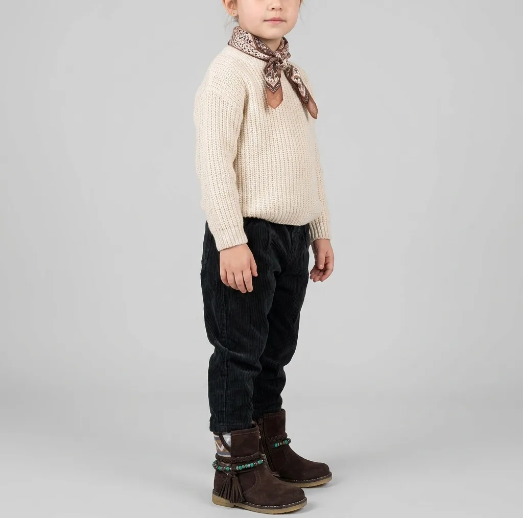 نیم بوت دخترانه مدل cute جیر بغل زیپ کف طبی