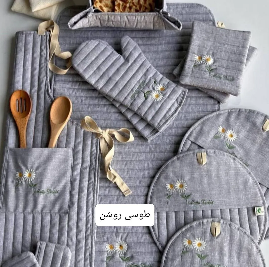سرویس آشپزخانه 14 پارچه مدل بابونه