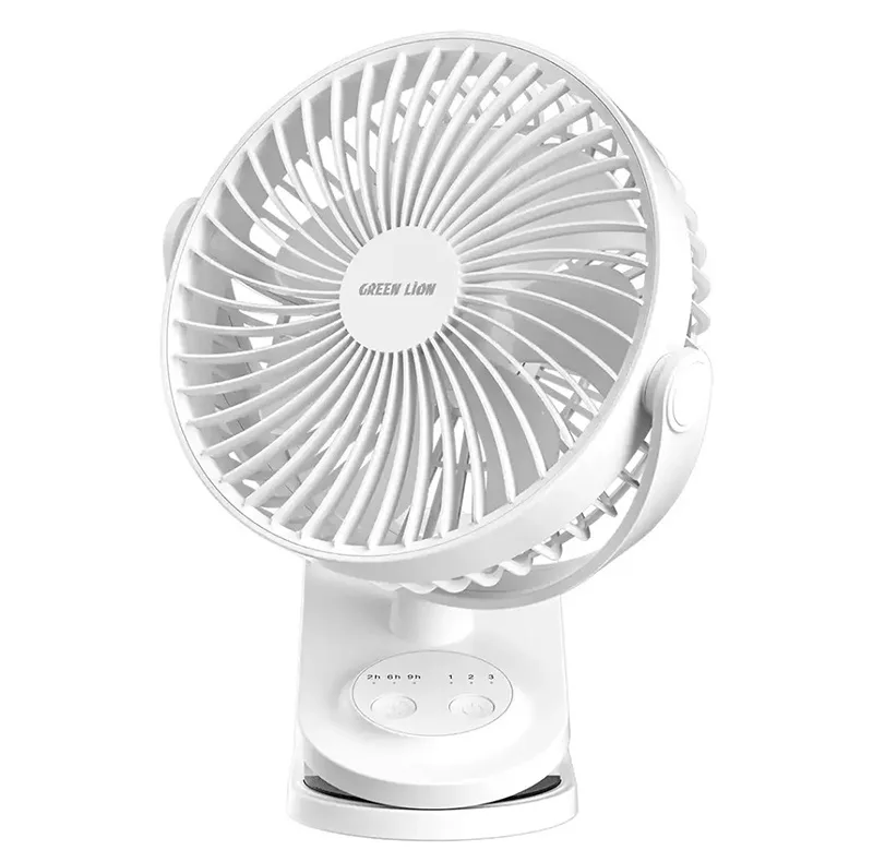 پنکه گیرهای شارژی گرین لاین مدل clip fan ظرفیت 4000 میلی آمپر ساعت