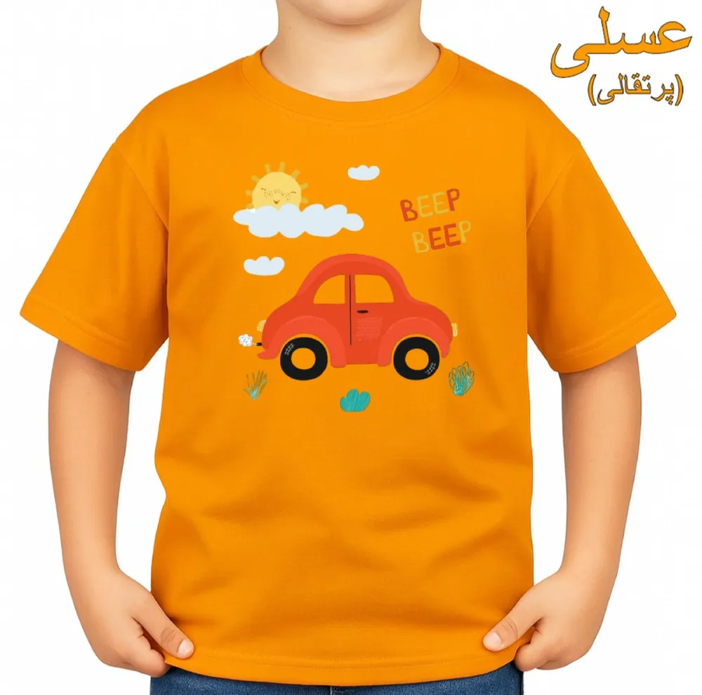 تی‌شرت آستین کوتاه بچگانه مدل ماشین کد v3