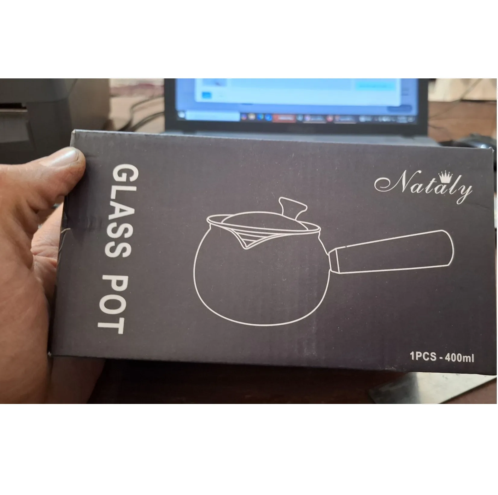 قهوه جوش ناتالی مدل دسته چوبی کد 1369n