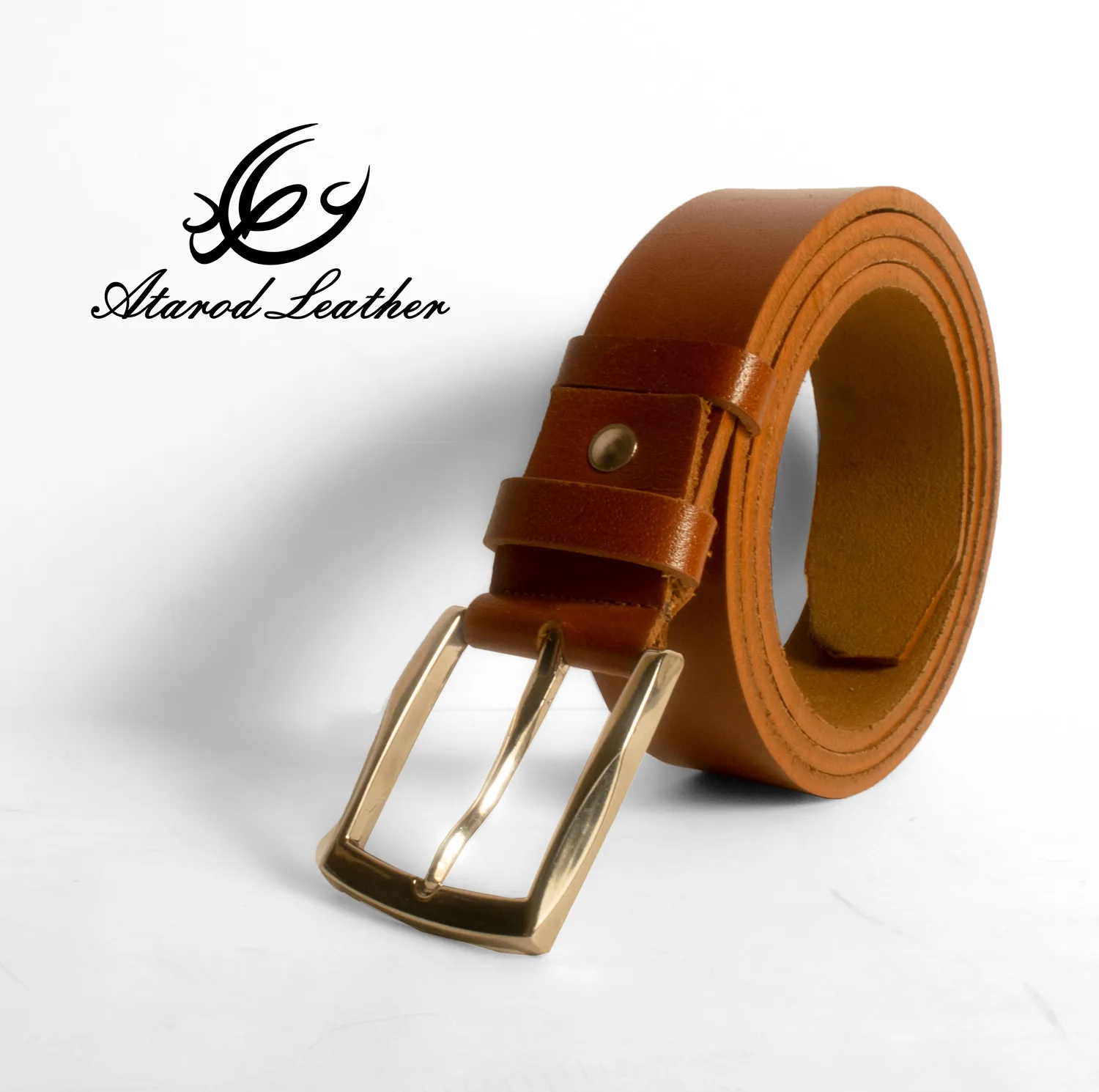 کمربند مردانه چرم عطارد مدل چرم طبیعی کد B11